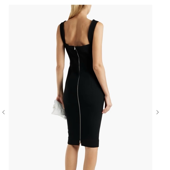 Victoria Beckham crepe midi dress retailed $1470 - Picture 2 of 3